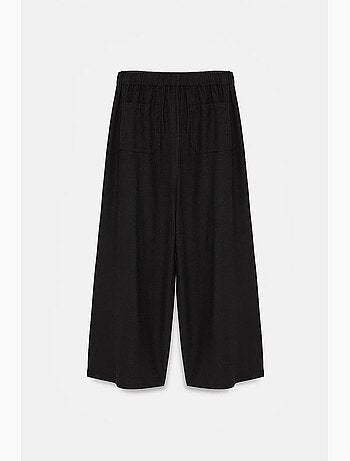 Pantalones de mujer de rayas de pernera ancha dilvin