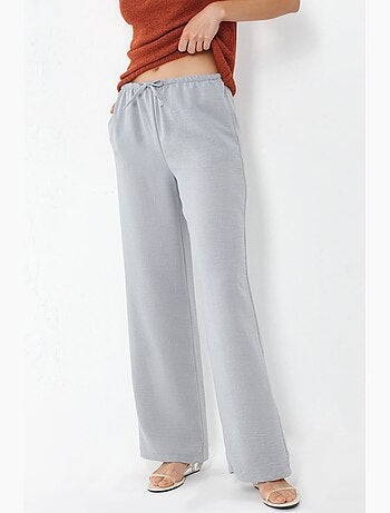 Pantalones de mujer de tejido de pierna recta busem