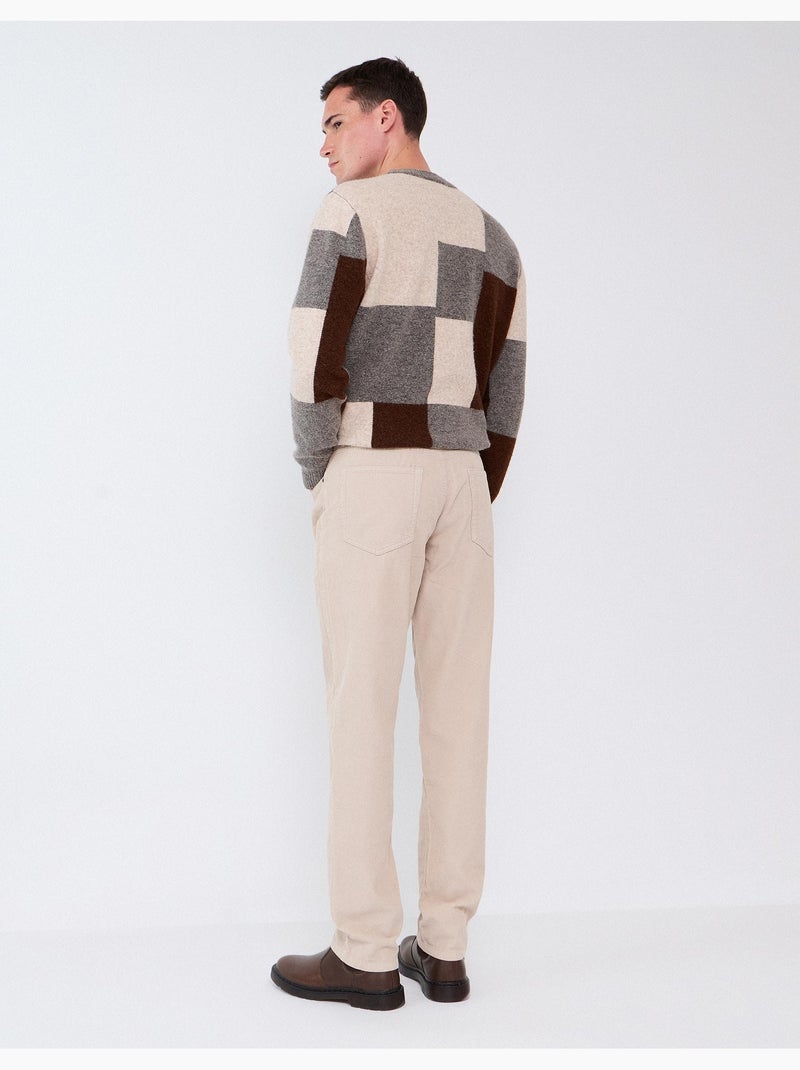 Pantalones de pana ajustados, mo fashion Gris - Kiabi