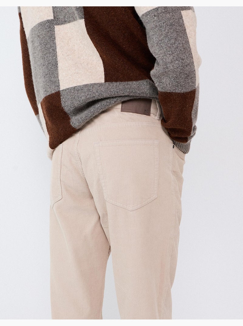Pantalones de pana ajustados, mo fashion Gris - Kiabi