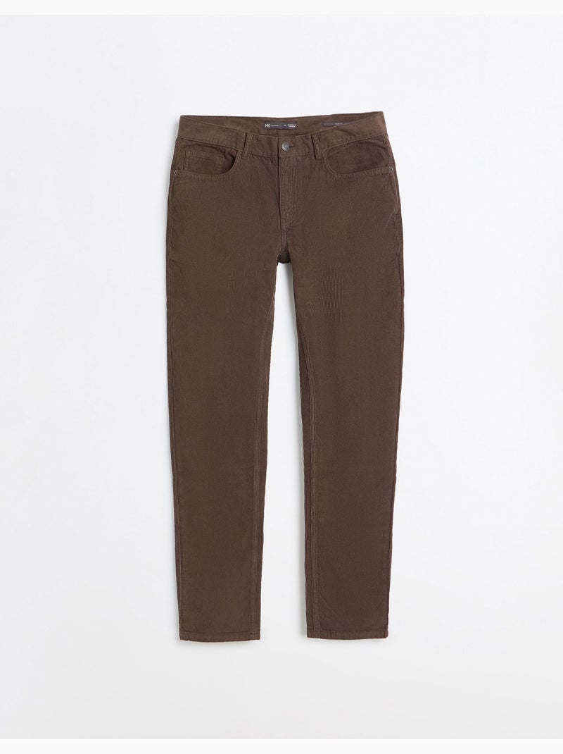 Pantalones de pana ajustados, mo fashion Marrón - Kiabi