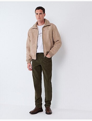 Pantalones de pana ajustados, mo fashion