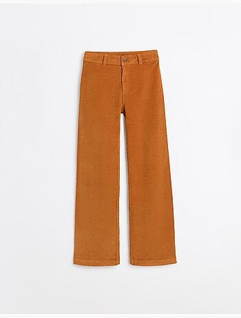 Pantalones de pana de pierna ancha, mo fashion