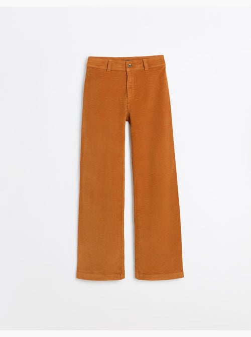 Pantalones de pana de pierna ancha, mo fashion - Kiabi Pantalones de pana de pierna ancha, mo fashion - Kiabi