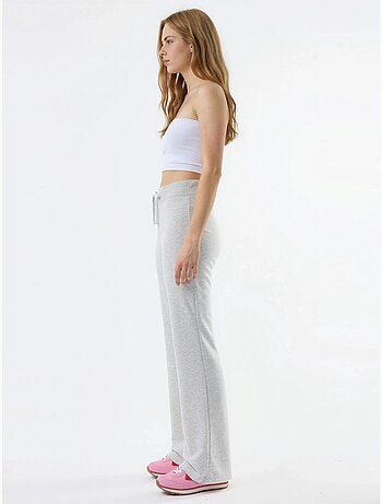 Pantalones de pernera acampanada con cintura elástica busem
