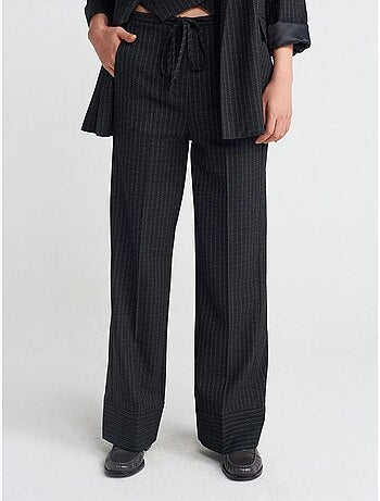 Pantalones de pernera ancha a rayas dilvin