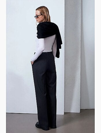 Pantalones de pernera ancha pull-on dilvin