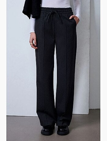 Pantalones de pernera ancha pull-on dilvin