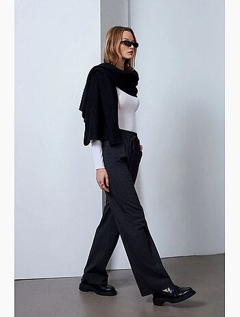 Pantalones de pernera ancha pull-on dilvin