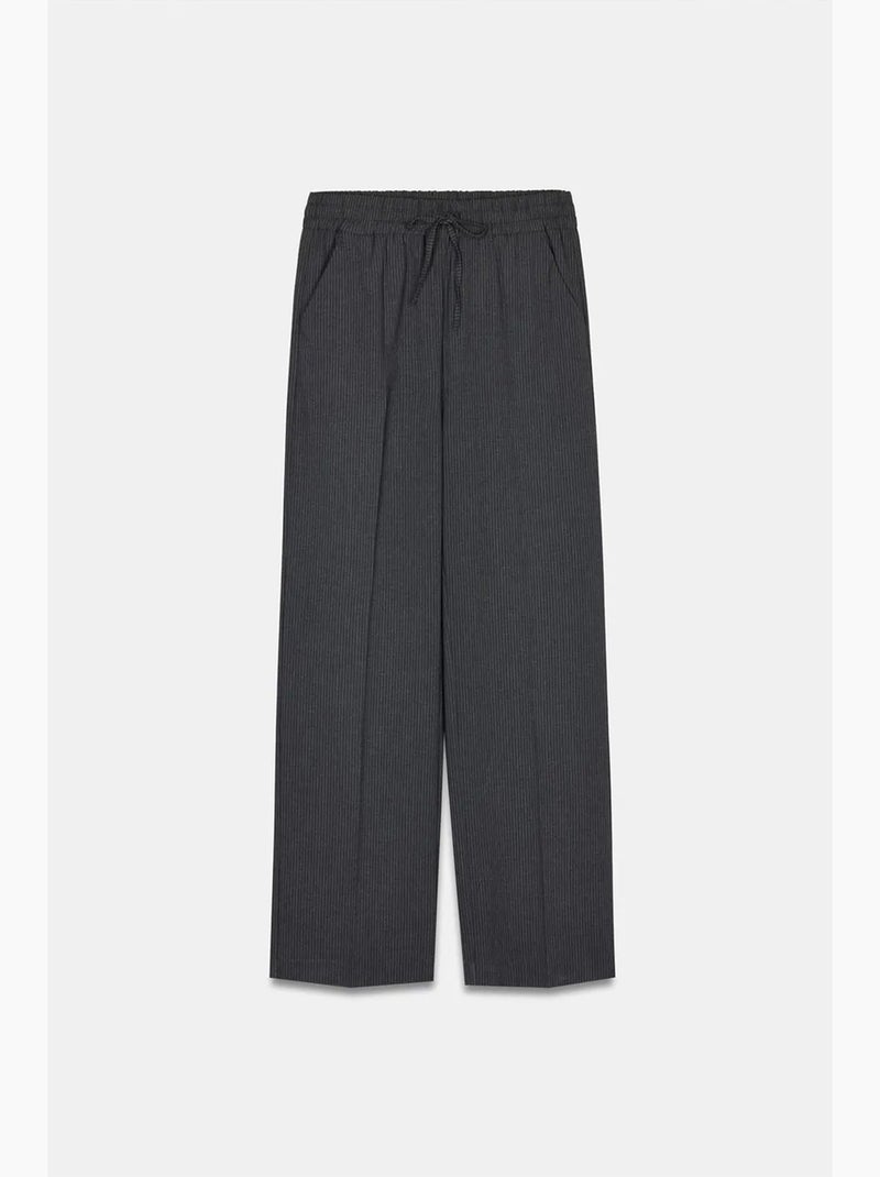 Pantalones de pernera ancha pull-on dilvin Gris negro - Kiabi