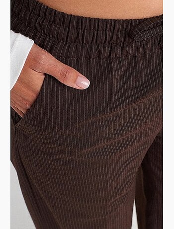 Pantalones de pernera ancha pull-on dilvin
