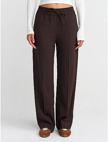 Pantalones de pernera ancha pull-on dilvin