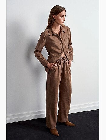 Pantalones de pernera ancha pull-on dilvin