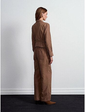 Pantalones de pernera ancha pull-on dilvin