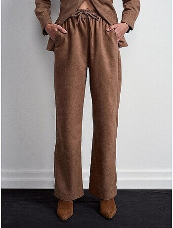 Pantalones de pernera ancha pull-on dilvin