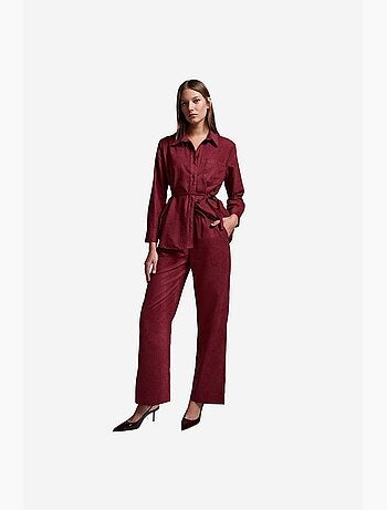 Pantalones de pernera ancha pull-on dilvin