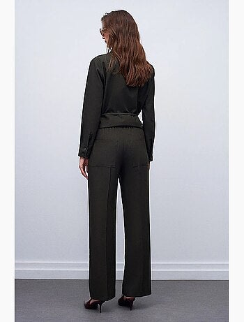 Pantalones de pernera ancha pull-on dilvin