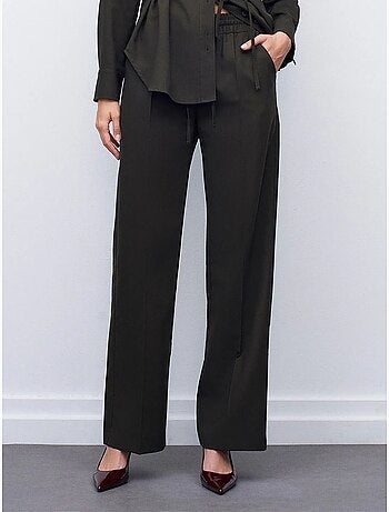Pantalones de pernera ancha pull-on dilvin