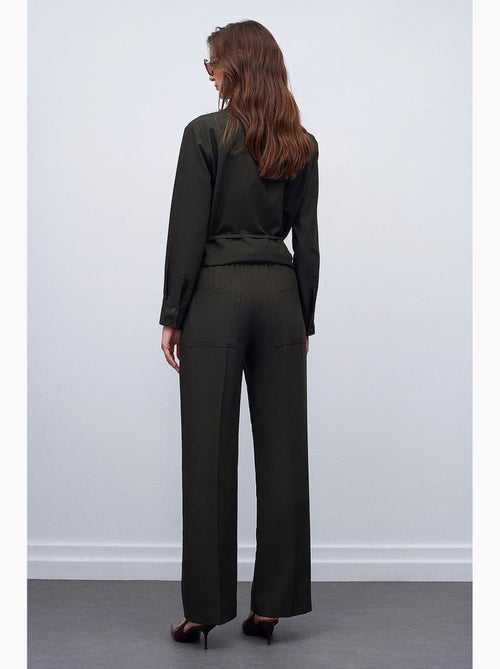 Pantalones de pernera ancha pull-on dilvin - Kiabi Pantalones de pernera ancha pull-on dilvin - Kiabi