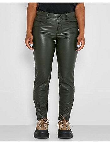 Pantalones de piel sintética Noisy May