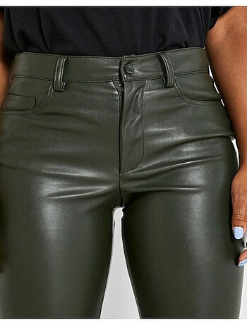 Pantalones de piel sintética Noisy May