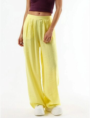 Pantalones de pierna ancha con pinzas busem
