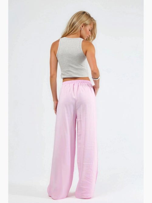 Pantalones de pierna ancha con pinzas busem - Kiabi Pantalones de pierna ancha con pinzas busem - Kiabi