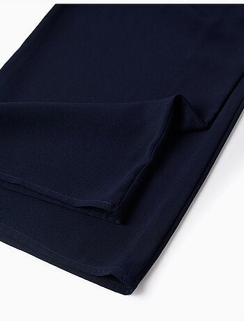 Pantalones de pierna ancha con pliegues