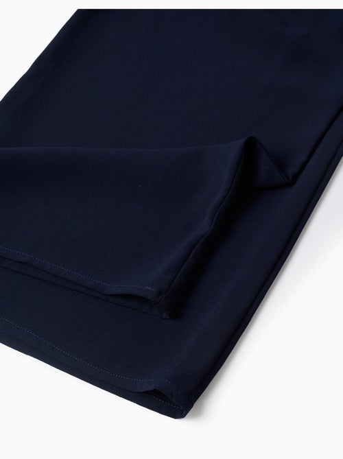 Pantalones de pierna ancha con pliegues - Kiabi