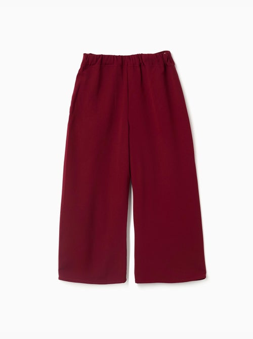 Pantalones de pierna ancha con pliegues - Kiabi