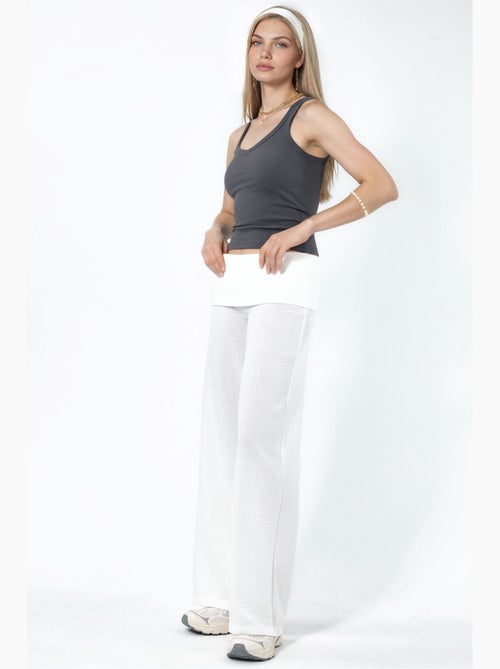 Pantalones de pierna ancha de talle alto busem - Kiabi