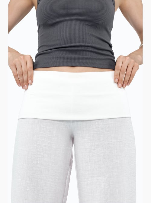 Pantalones de pierna ancha de talle alto busem - Kiabi