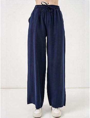 Pantalones de pierna ancha de talle alto con bolsillo bdart