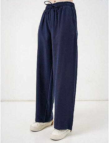 Pantalones de pierna ancha de talle alto con bolsillo bdart