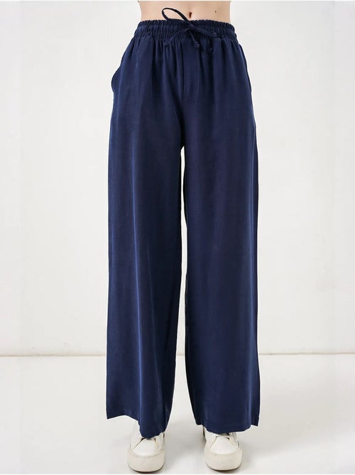 Pantalones de pierna ancha de talle alto con bolsillo bdart - Kiabi
