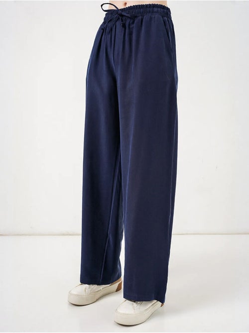 Pantalones de pierna ancha de talle alto con bolsillo bdart - Kiabi