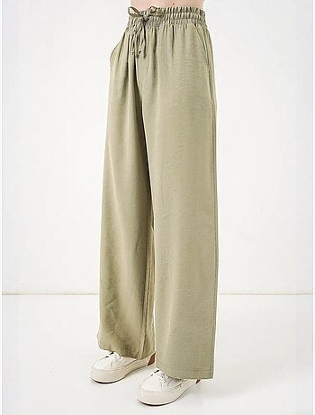 Pantalones de pierna ancha de talle alto con bolsillo bdart