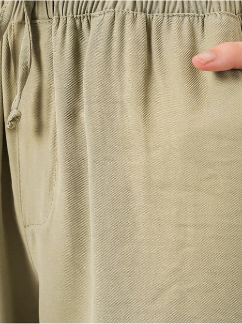 Pantalones de pierna ancha de talle alto con bolsillo bdart - Kiabi Pantalones de pierna ancha de talle alto con bolsillo bdart - Kiabi