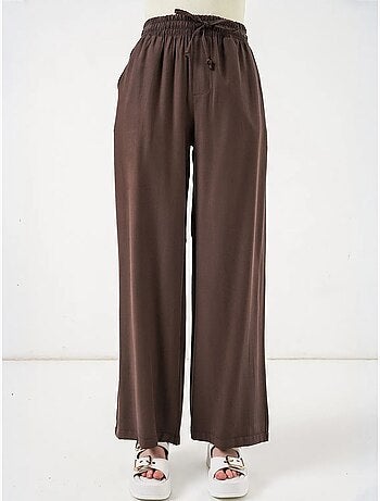 Pantalones de pierna ancha de talle alto con bolsillo bdart