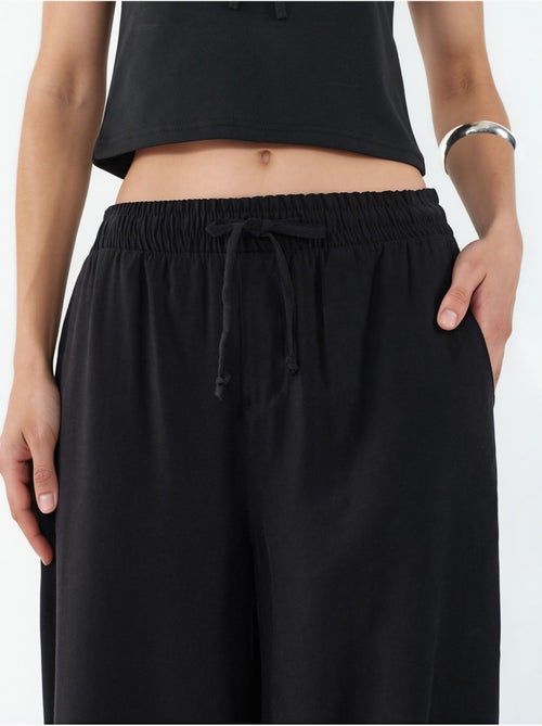 Pantalones de pierna ancha de talle alto con bolsillo bdart - Kiabi