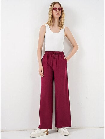 Pantalones de pierna ancha de talle alto con bolsillo bdart