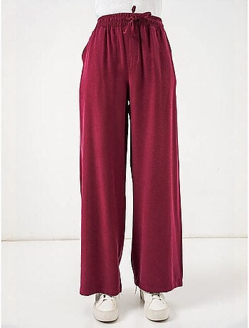 Pantalones de pierna ancha de talle alto con bolsillo bdart