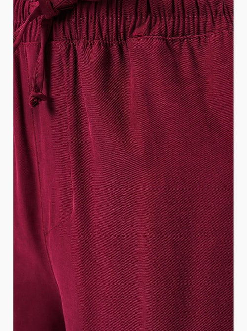 Pantalones de pierna ancha de talle alto con bolsillo bdart - Kiabi Pantalones de pierna ancha de talle alto con bolsillo bdart - Kiabi