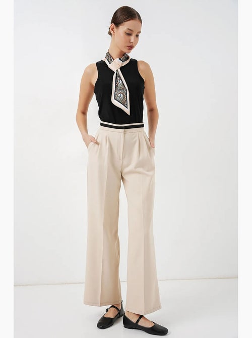 Pantalones de pierna ancha de talle alto con bolsillos bdart - Kiabi