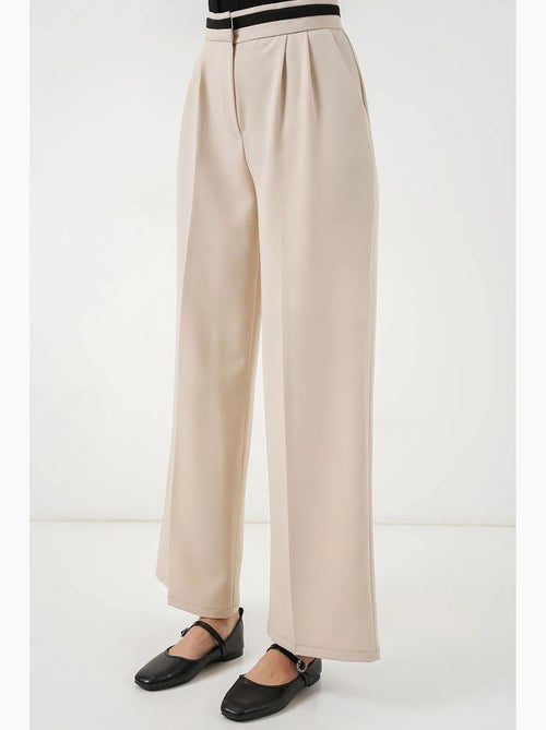 Pantalones de pierna ancha de talle alto con bolsillos bdart - Kiabi