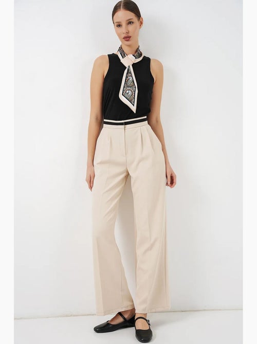 Pantalones de pierna ancha de talle alto con bolsillos bdart - Kiabi