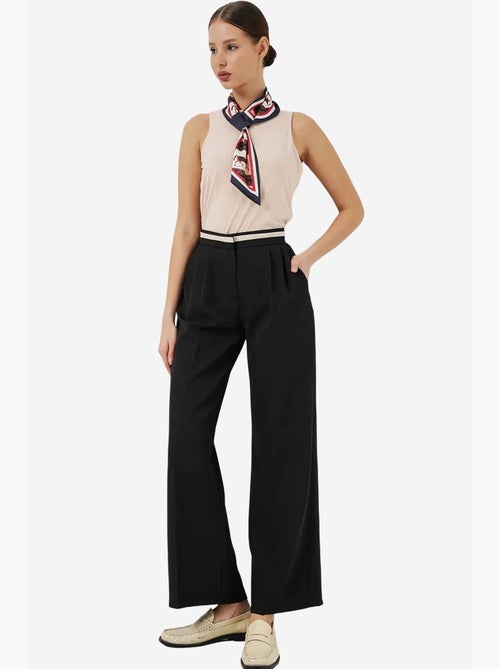 Pantalones de pierna ancha de talle alto con bolsillos bdart - Kiabi