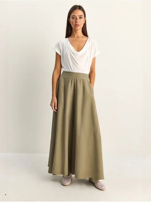 Pantalones de pierna ancha de talle alto lucci - Kiabi Pantalones de pierna ancha de talle alto lucci - Kiabi