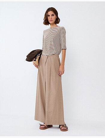Pantalones de pierna ancha, mo fashion