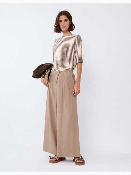 Pantalones de pierna ancha, mo fashion - Kiabi Pantalones de pierna ancha, mo fashion - Kiabi